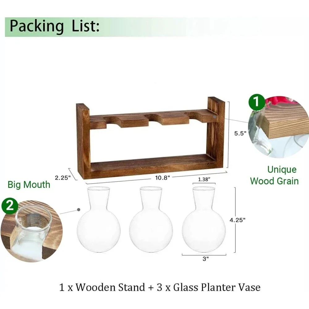 Propagation Station, Plants Terrarium, Plants Lover Gifts for Women,Plant Cuttin